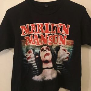 Marilyn Manson cropped tee